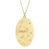 Aquarius 14k Gold Diamond Constellation Astrology Necklace