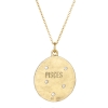 Pisces 14k Gold Diamond Constellation Astrology Necklace