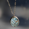 Mosaic Fusion Aquamarine Necklace