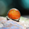 Mexican Fire Opal 14k Yellow Gold Ring