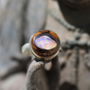 Yowah Nut Opal Silver and Gold Ring