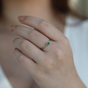 Small Oval Emerald 14k gold Ring