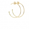 Medium 18k Yellow Gold Hoop Earrings