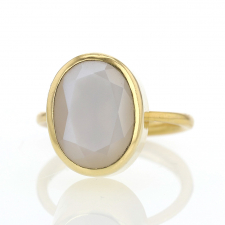 Burmese Moonstone Gold Ring Image
