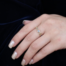 Moonstone, Sapphire and Diamond Ring Image