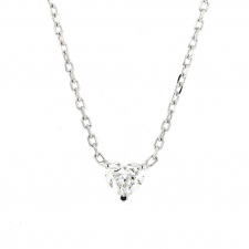 Diamond Heart 18k White Gold Necklace Image