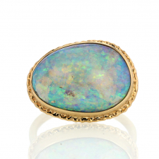Opalized Wood All 14k Gold Ring Image