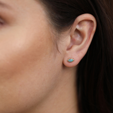 Australian Opal Marquise Post Stud Earrings Image