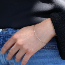 Small 14k Gold Bangle Bracelet Image