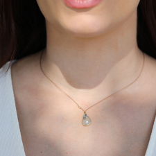 Aquamarine and Sapphire Cord necklace