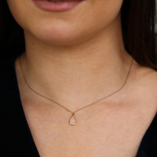 Rainbow Moonstone Gold with Cognac Diamond Necklace Image
