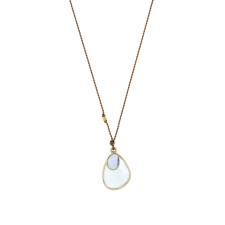 Aquamarine and Sapphire Cord necklace