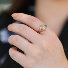Diamond Signet Ring Image