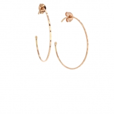 Medium Rose Gold Hoop Earrings Image