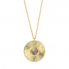 Engraved Starlight Diamond Gold Necklace Image