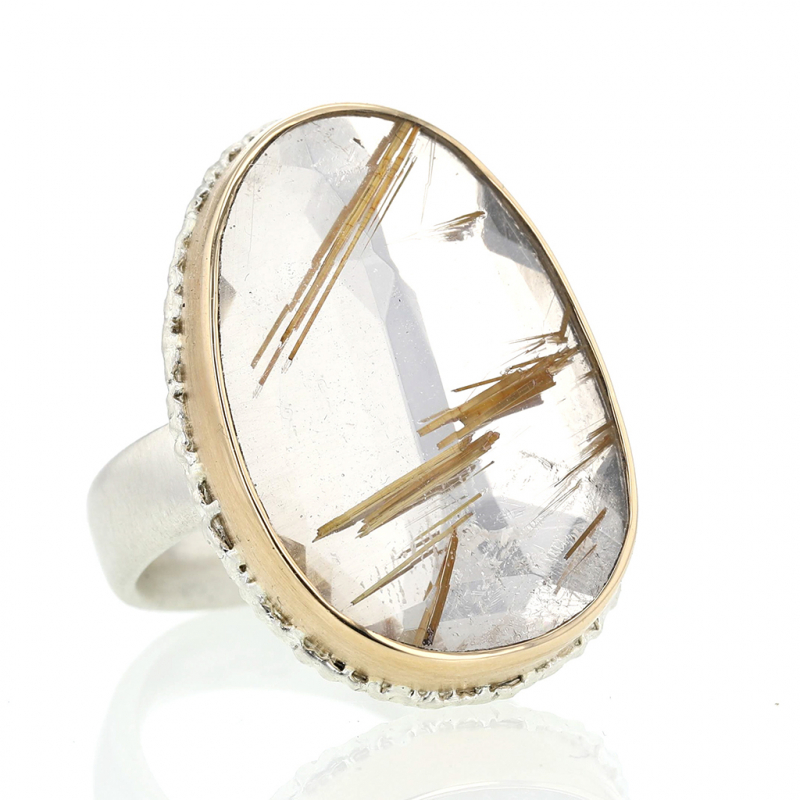 desinficere Universel Kaptajn brie Jamie Joseph | Vertical Golden Rutilated Quartz Ring at Voiage Jewelry