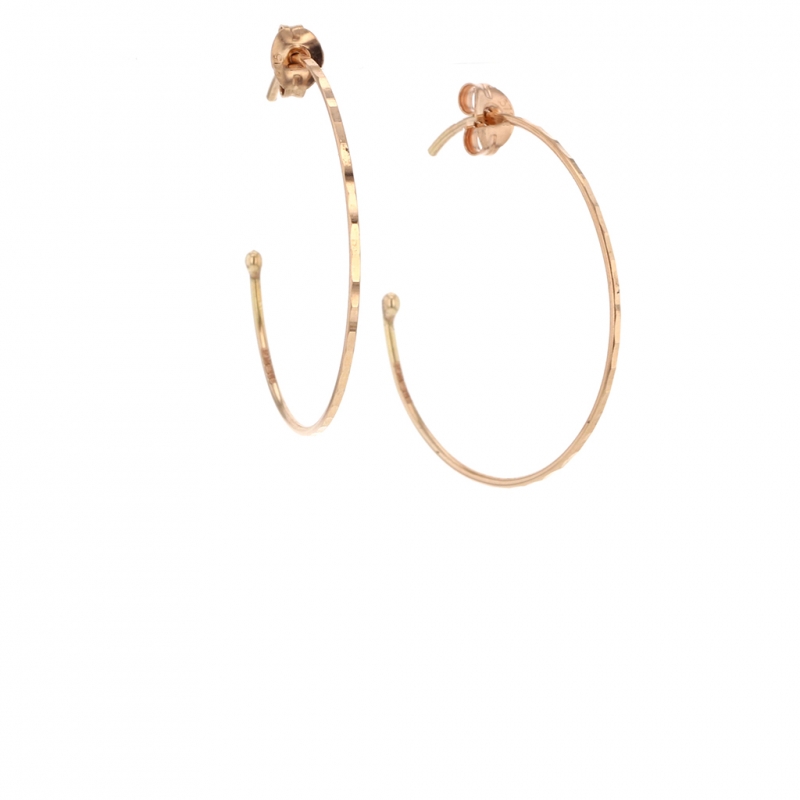Medium Rose Gold Hoop Earrings