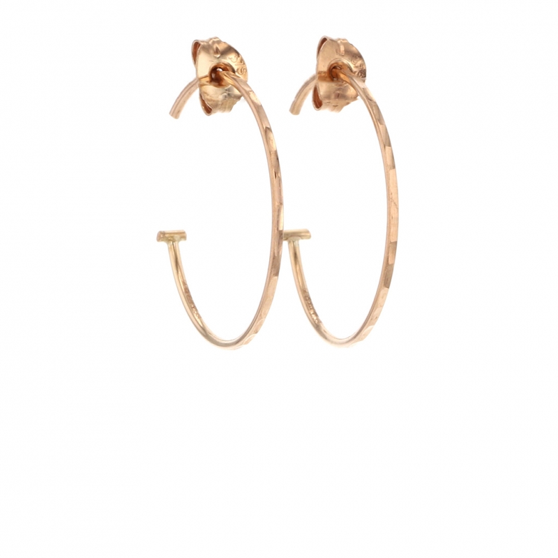 Small Rose Gold Hoop Earrings