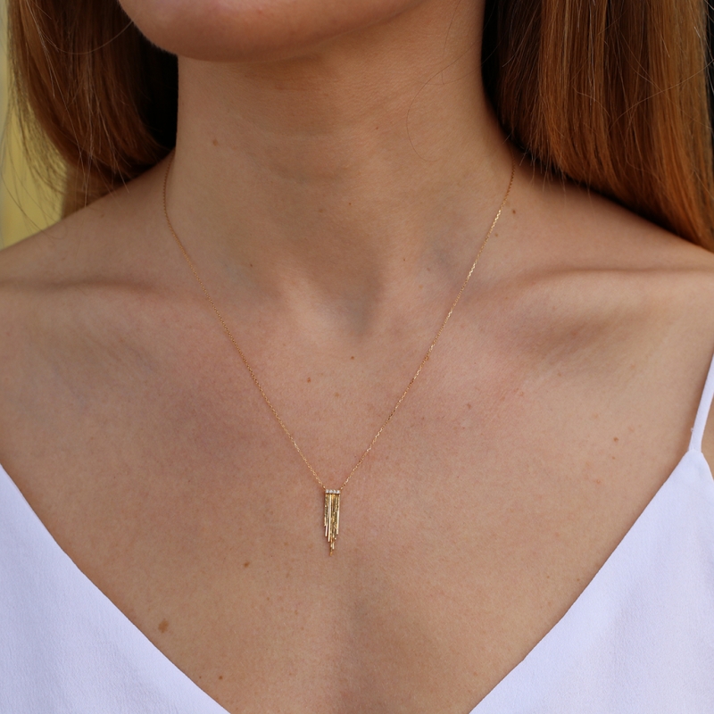Fringe 18k Gold Necklace