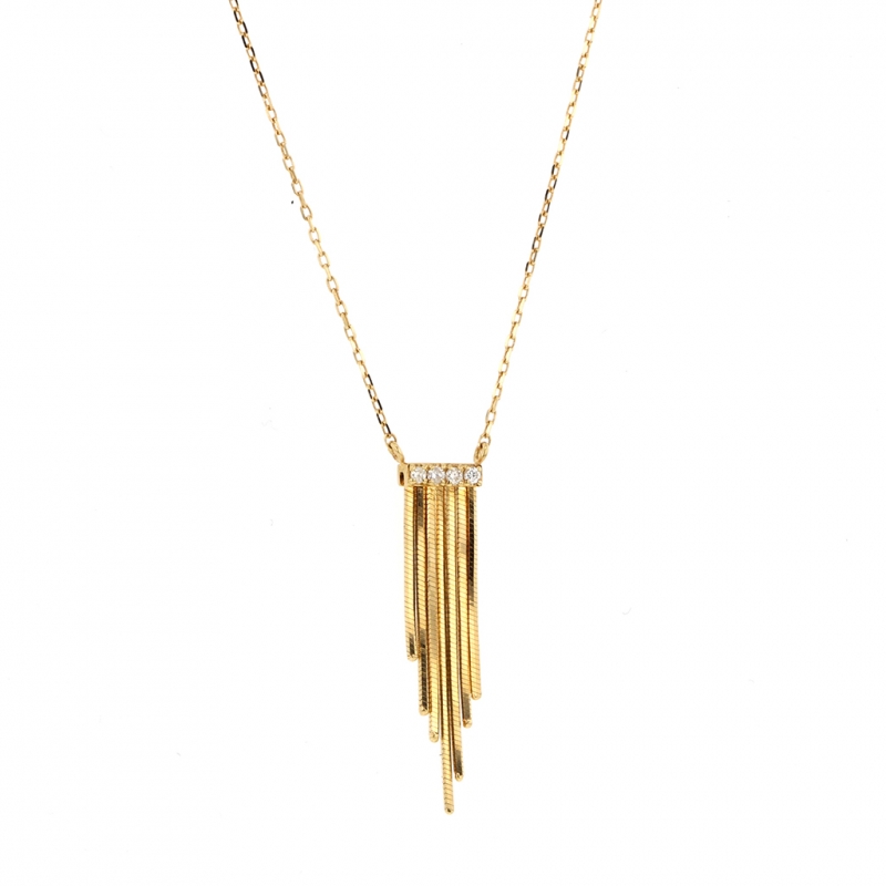 Fringe 18k Gold Necklace
