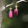 Ruby 18k Branch Earrings