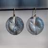 Large Silver Lilly Pad Earrings
