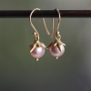 Lavender Pearl Berries Earrings