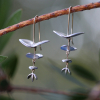 Silver Eucalyptus Earrings