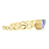 Gold Twist Boulder Opal Cuff Bracelet