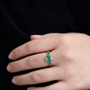 Emerald Orbit 18k Gold Band Ring