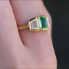 Harmony Emerald Diamond 18k Gold Ring