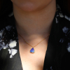 Opal Ellipse Halo Necklace