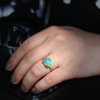 Boulder Opal Heart Ring