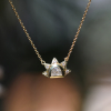 Diamond Sun Beam 18k Gold Necklace