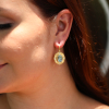 Talisman Shield Aquamarine Earrings