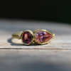 Pink Tourmaline Harmony Teardrop Ring