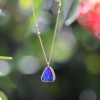 Opal Ellipse Halo Necklace