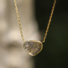 Diamond Slice 18k Gold Necklace