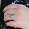 Boulder Opal Heart Ring