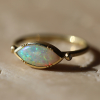 Marquise Opal 18k Gold Ring