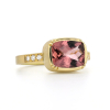 Pink Tourmaline Orbit Diamond Band Ring