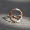 Rose Gold Circle 8 Diamond Ring