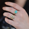 Peruvian Opal Orbit Ring