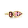 Pink Tourmaline Harmony Teardrop Ring