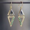 Nefertiti Diamond Emerald Earrings