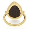 Boulder Opal Teardrop 18k Gold Ring