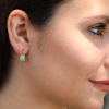 Columbian Emerald Rose Gold Earrings