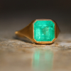 Colombian Emerald Gold Ring