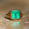 Colombian Emerald Gold Ring