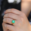 Colombian Emerald Gold Ring